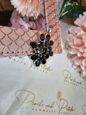Black Snowflake Pendant